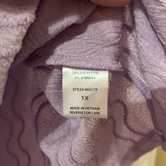 Andree by Unit Purple Sleeveless Relaxed Tank Top - Picture 3 of 4